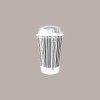 Bicchiere Bibite Fredde in Cartone Bianco e Nero ideale per Yogurt Gelato Granita grafica Black&White B/30 100 pezzi [6607f770]