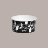 Coppette Gelato in Carta Bianco e Nero 80cc Impilabili Black&White 250 pezzi [93409719]