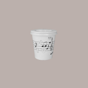 Bicchiere Bibite Fredde in Cartone Bianco e Nero ideale per Yogurt Gelato Granita grafica Black&White B/20 100 pezzi [78273d16]