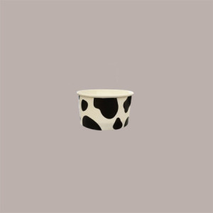 Coppette Gelato in Carta Bianco e Nero 60cc Impilabili per Bambino Black&White 250 pezzi