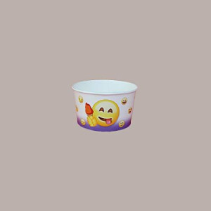 Coppette Gelato in Carta 200cc Impilabili grafica Emoticon Emoji 200 pezzi