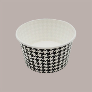 Coppette Gelato in Carta Bianco e Nero 140cc Impilabili Black&White 200 pezzi [b60d675a]