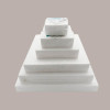 Base per Torta in Polistirolo Quadrata 15x15 cm H 5 cm 6 pezzi [49c51258]