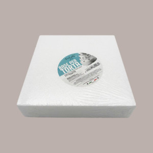 Base per Torta in Polistirolo Quadrata 20x20 cm H 5 cm 6 pezzi