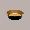 Contenitore Tondo in Alluminio Nero e Oro Eclipse per Microonde Dm19,6H5,5 cm AS121200 50 pezzi [2def1f4f]