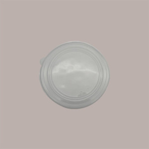 Coperchio Trasparente in Polipropilene Dm 196H12mm per Contenitore Tondo in Alluminio Nero e Oro Eclipse per Microond [07600945]