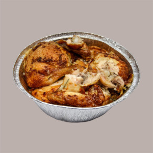 Contenitore Vaschetta Alluminio Pollo E1G Ovale 273x225H76mm Contital 50 pezzi [9b39c65b]