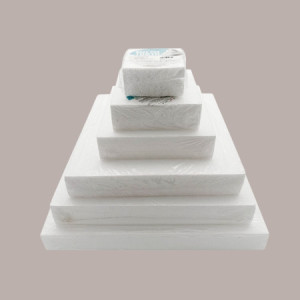 Base per Torta in Polistirolo Quadrata 10x10 cm H 5 cm 6 pezzi [7ae7ac98]