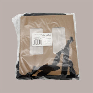 Borsa Shopper Carta Naturale Porta Vasetti con Finestra 16,6+8x18 cm 20 pezzi [fb138af8]