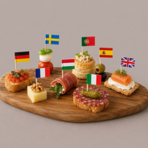 Spiedino Decorazione Bandierine Nazioni Ideali per Coppe Gelato 144 pezzi [1b6b0176]