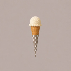 Pirottino Sottocono in Carta Tortora a Pois Bianchi per Coni Gelato codice 1227 2560 pezzi [523cc2b2]