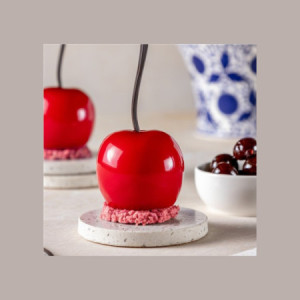 Stampo in Silicone a 5 Impronte per Dolci Monoporzione a Forma di Amarena FABBRI