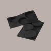 Stampo Disco in Silicone Nero per Monoporzione Dolci e Salati Dm 10 cm H 2 cm [d24eef55]