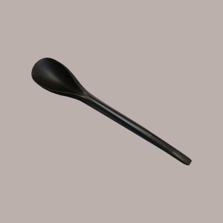 Cucchiaino Nero in PLA per Yogurt e Granita 17,5cm 200 pezzi [1493a342]