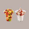 Bicchiere Svasato 200cc in PS Trasparente ideale per Yogurt Dessert Gelato GO YO 100 pezzi [36383adc]