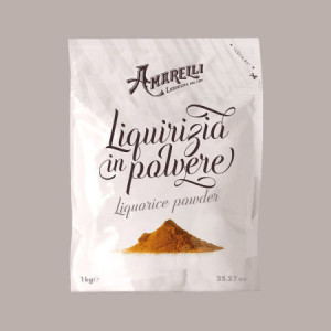 Liquirizia in Polvere 3/6% AMARELLI ideale per Dolci Gelati Infusi 1 kg