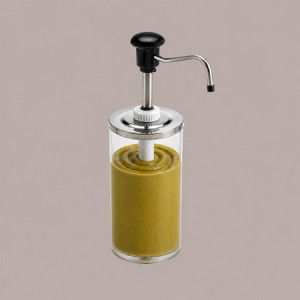 Distributore Dosatore Dispenser per Salse Creme Spalmabili Marmellate Finiture Nere 1650 ml