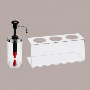 Distributore Dosatore Dispenser per Salse Creme Spalmabili Marmellate Finiture Nere 1650 ml [776e5883]