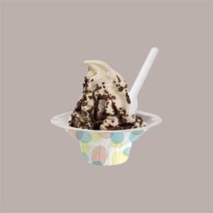 Coppetta Yogurt Gelato 100cc in Carta Riciclabile Grafica Pois Go Yo 50 pezzi