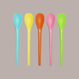Cucchiaini Multicolor Impilati in PLA per Yogurt e Granita 13,8 cm 300 pezzi [933f7b43]