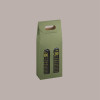 Scatola Astuccio Porta 2 Bottiglie 250/500 ml Olio in Cartoncino grafica Linea Verde 110x55H305mm 10 pezzi [9d0bd3d8]