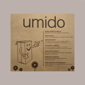 Sacchi Carta per Raccolta Differenziata Umido Organico 120 Lt 50 Pezzi [8509d151]