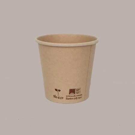 Bicchiere Carta per Caffè Biodegradabile Compostabile 3oz 80cc 100 pezzi [8cba211f]