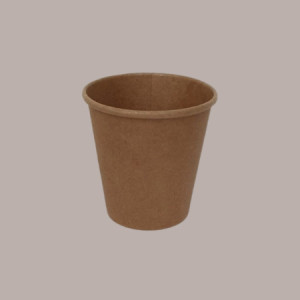 Bicchiere Carta Termico Caffè 80cc 3oz Avana Marrone Naturale 100 pezzi [4af22a03]
