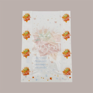1000 Pz Sacchetto Carta Antigrasso Focaccia con Finestra 22x31