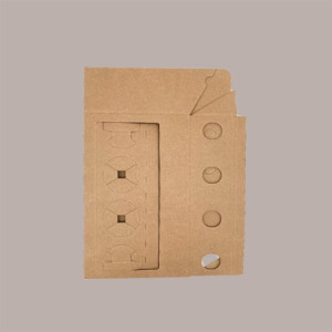 Scatola Astuccio Porta 4 bottiglie da 33cl Pub Cartoncino Avana 310x85x275 mm 10 pezzi [c754f9e6]