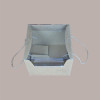 Scatola Prestige in Carta Avana con Coperchio Trasparente 245x245H180mm 5 pezzi [958bc446]