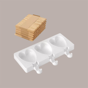 Stampo in Silicone a Forma di Cuore GEL03M Mini Heart-Ic 67x55H18 mm