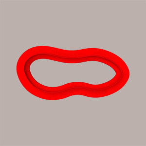 Stampo in Silicone per Frutta Realistica Arachide 196x87H75 mm [f18b6001]