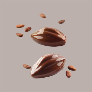 Stampo in Silicone 3D per Frutta Realistica Fava di Cacao 102x57H42 mm [8652c711]