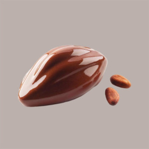 Stampo in Silicone 3D per Frutta Realistica Fava di Cacao 102x57H42 mm [ed390206]