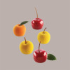 Stampo in Silicone 3D per Frutta Realistica Mela Ciliegia e Pesca dm 39 mm H 30 mm [5c974d3f]