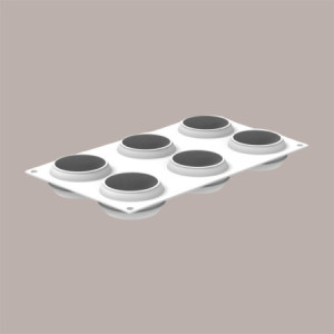 Stampo in Silicone per Frutta Realistica Fetta di Limone dm 70 mm H 31 mm