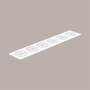 Stampo in Silicone per Frutta Realistica Fetta di Limone dm 70 mm H 31 mm [604d4598]