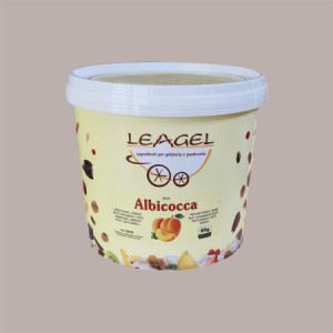 Pasta Concentrata all'Albicocca con Frutta per Gelato Leagel 3,5 kg