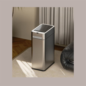 Cestino Pattumiera Automatico con Sensore 20 L in Acciaio Inox e Luce Notturna JAH577
