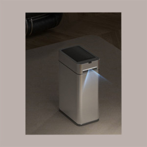 Cestino Pattumiera Automatico con Sensore 20 L in Acciaio Inox e Luce Notturna JAH577 [2ca5f8f9]