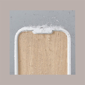 Cestino Pattumiera Automatica con Sensore da Incasso 7 Lt Bianco con Superficie Effetto Legno Chiaro JAH564-1