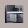 Cestino Pattumiera da Incasso in Acciaio Inox con Porta Fazzoletti 4 Lt Argento  JAH540 [cb79f821]