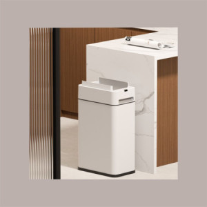 Cestino Pattumiera Automatico con Sensore 20 Lt in Acciaio Inox Bianco e Luce Notturna JAH577 [ae5967e6]