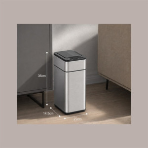 Cestino Pattumiera Automatica con Sensore 9 Lt in Acciaio Inox con Fissasacco JAH9809-9L [6501b0e4]