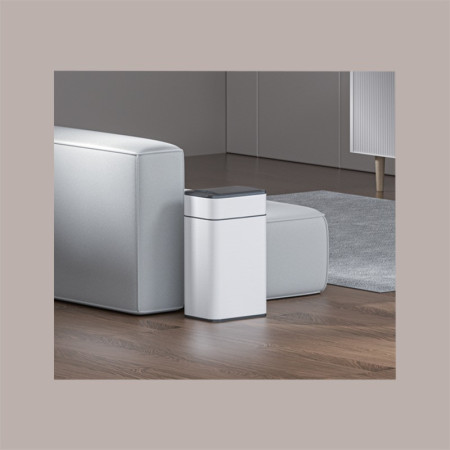 Cestino Pattumiera Automatica con Sensore 9 Lt in Acciaio Inox Bianco con Fissasacco JAH9809-9L [3082ddf5]
