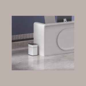 Cestino Pattumiera Automatica con Sensore 9 Lt in Acciaio Inox Bianco con Fissasacco JAH9809-9L