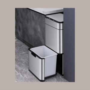 Cestino Pattumiera Automatica con Sensore 50 Lt in Acciaio Inox JAH8892 50L