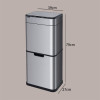 Cestino Pattumiera Automatica con Sensore 50 Lt in Acciaio Inox JAH8892 50L [d91587fd]