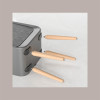 Cestino Pattumiera Automatica Sensore 20 Lt in Acciaio Inox Grigio con Gambe in Legno JAH9716 [79b3d2e3]